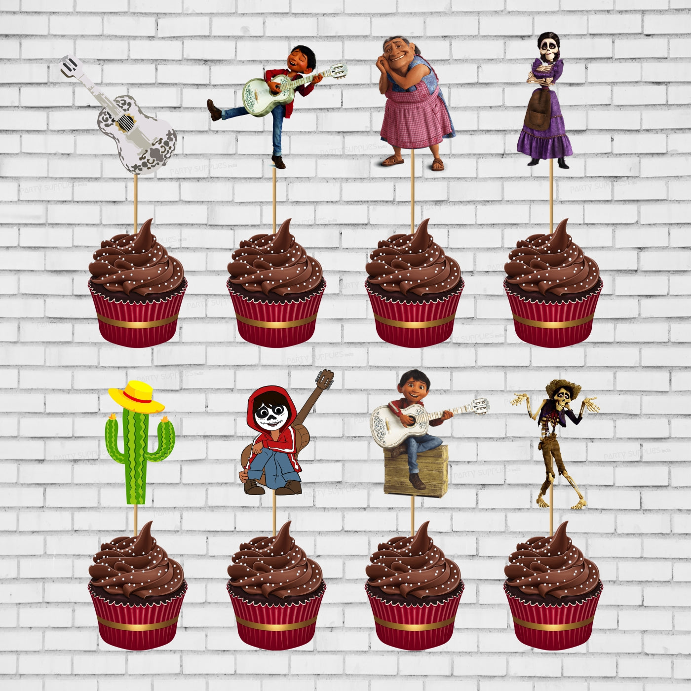Coco Theme Cup Cake Topper