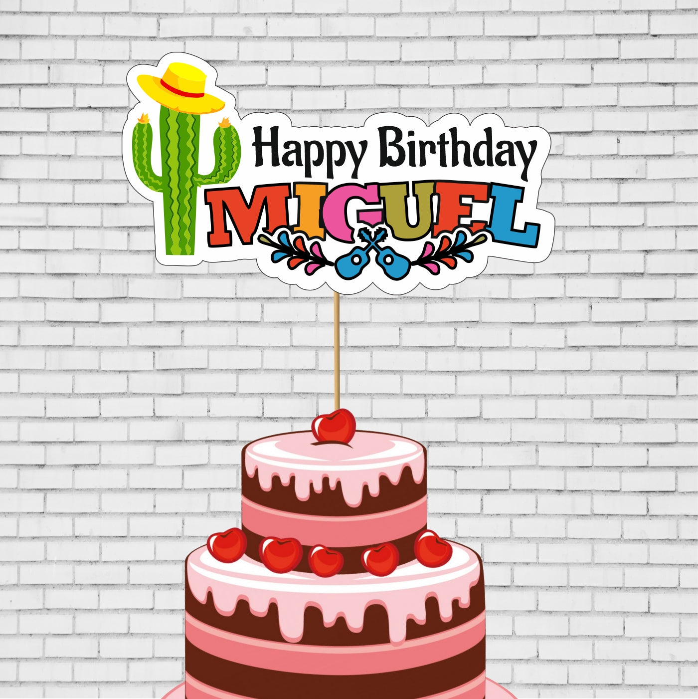 Coco Theme Cake Topper