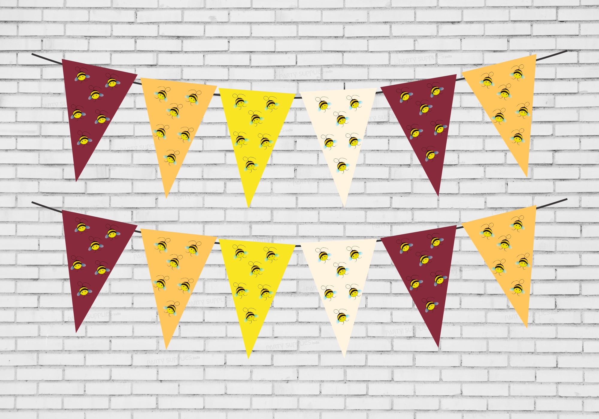 Bumble Bee Theme Flag Bunting
