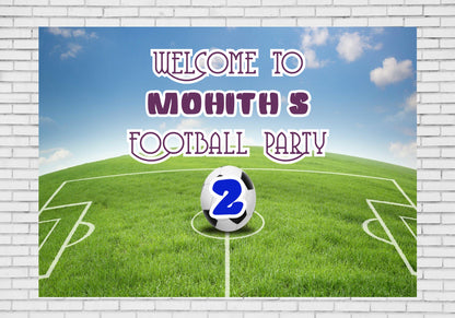 PSI Football Personalized  Theme Welcome Board