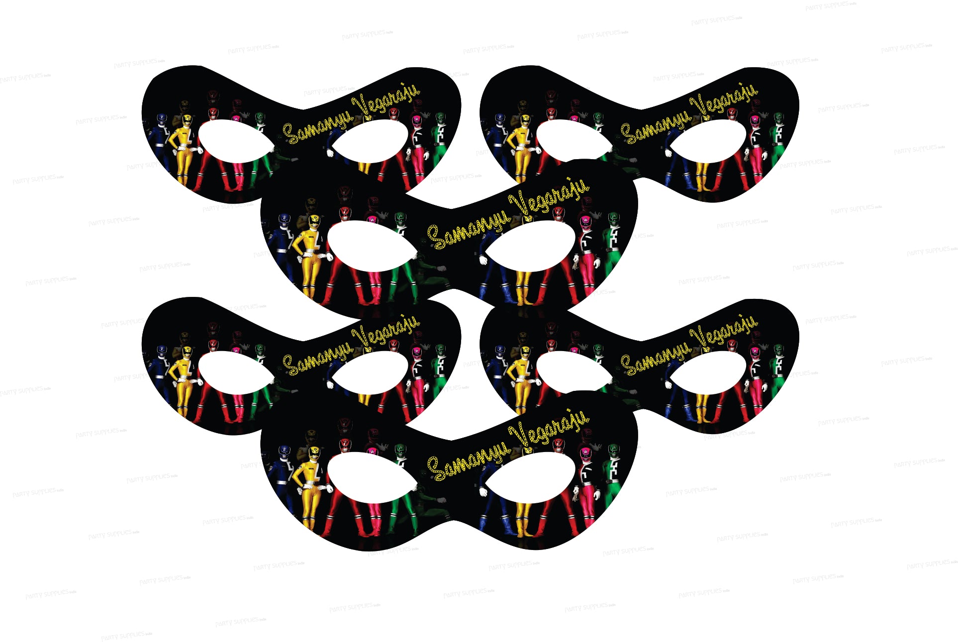 Power Rangers Theme Eye Mask | Party Supplies India Online