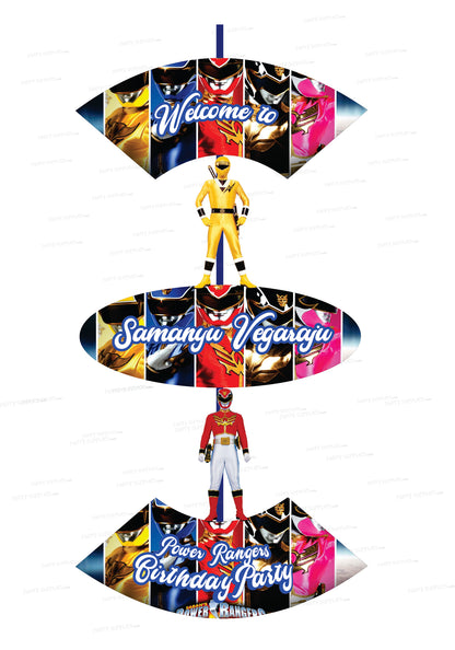Power Rangers Theme Door Poster