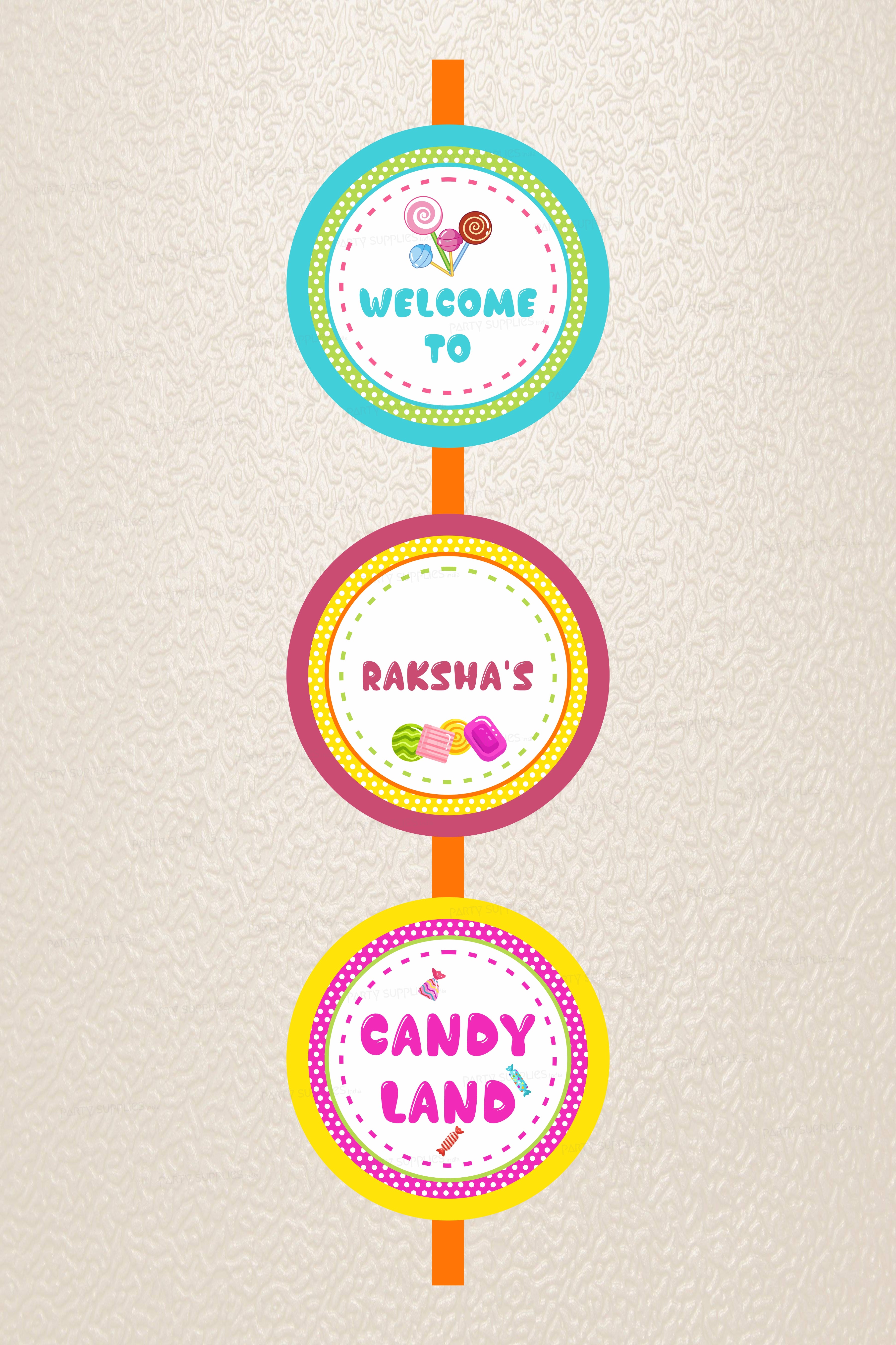 Candy Name Theme Door Poster