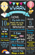 Hot Air Theme Boy Customized Chalk Board - image 1 of 3 | Party Supplies India