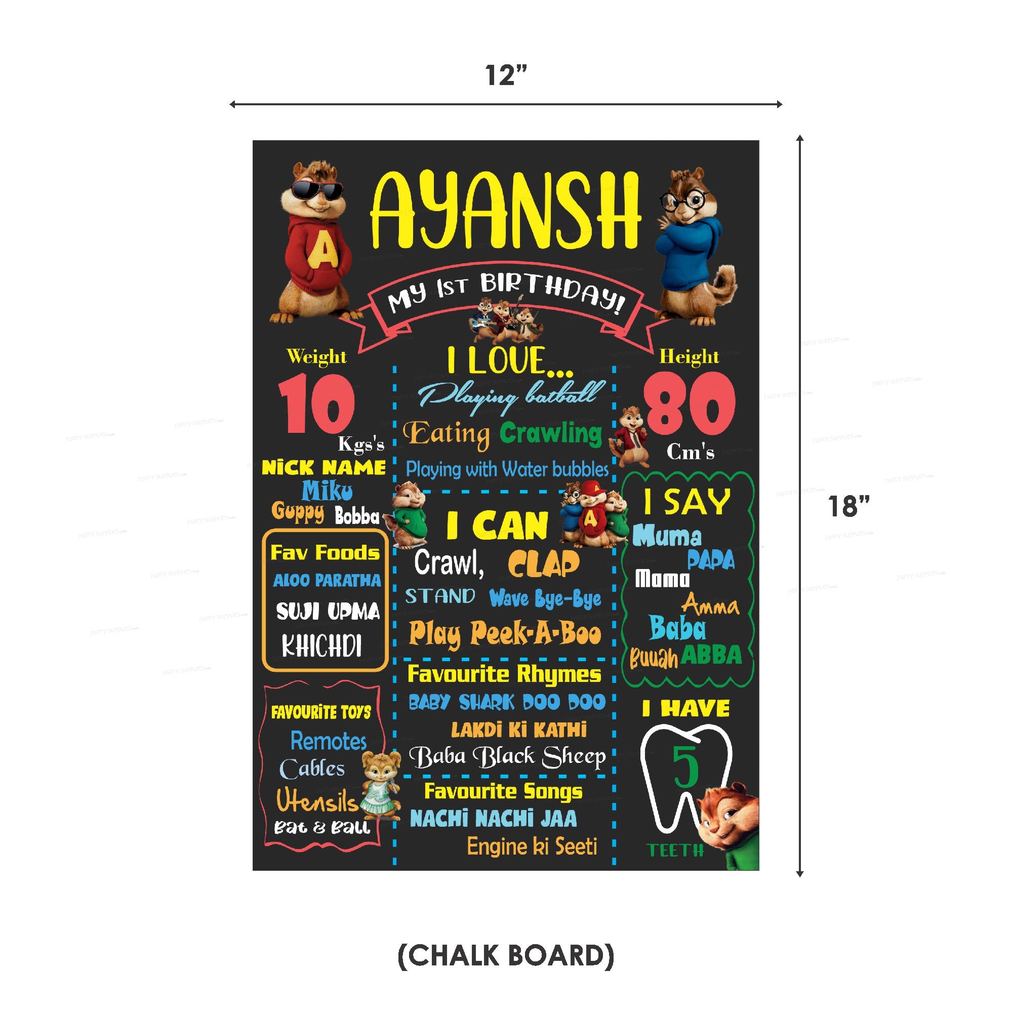 Alvin and Chipmunks Theme Classic Combo Kit - image 12 of 14 | Party Supplies India