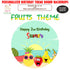 Fruits Theme Round Backdrop - image 1 of 4 | Party Supplies India