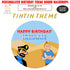 Tintin Theme Customized Round Backdrop - image 1 of 4 | Party Supplies India