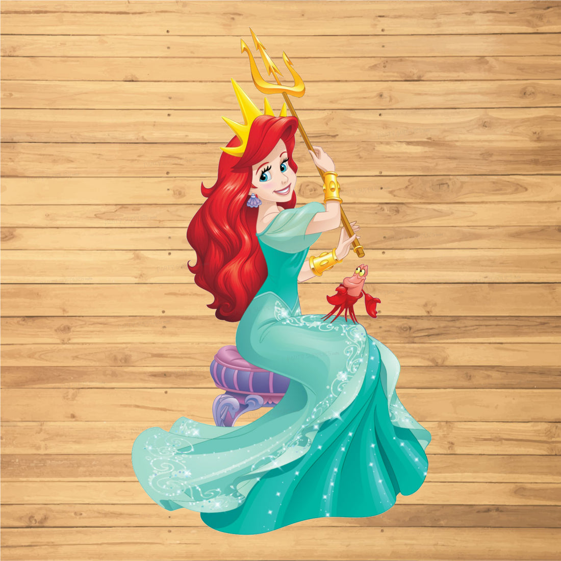 Mermaid Theme with Trident Cutout