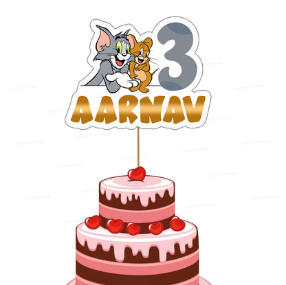 Tom &amp; Jerry Theme Cake Topper