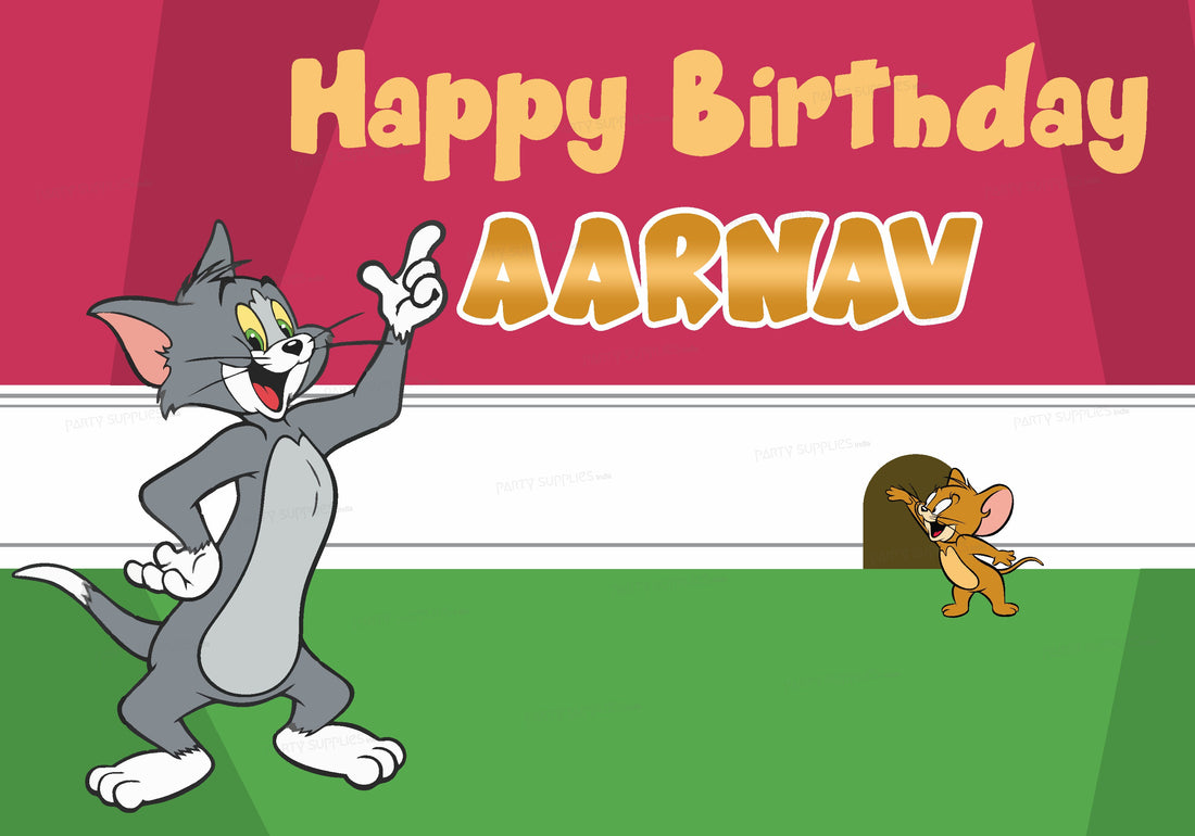 Tom & Jerry Theme Customized Backdrop