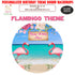 Flamingo Theme  Customized Round Backdrop - image 1 of 4 | Party Supplies India
