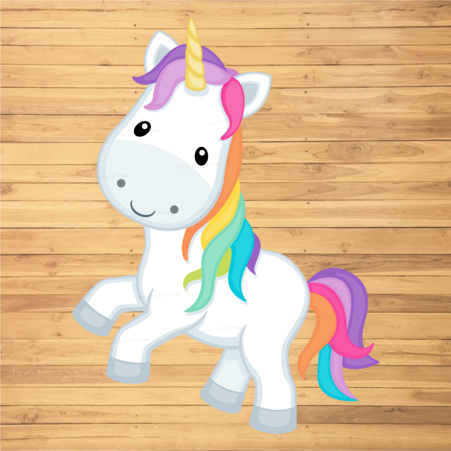 Unicorn Theme Horse Posing Cutout Birthday Decoration Items