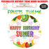 Fruits Theme Customized Round Backdrop - image 1 of 4 | Party Supplies India