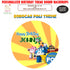 Robo Poli Theme Personalized Round Backdrop - image 1 of 4 | Party Supplies India