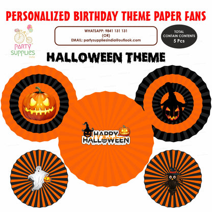 PSI Halloween Theme Paper Fan