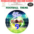 Football Theme Customized Round Backdrop - image 1 of 4 | Party Supplies India