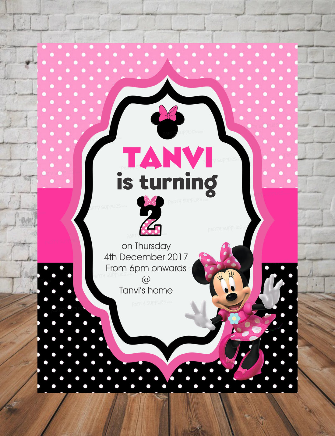 Minnie Mouse Theme Invite