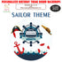 Sailor Theme Round Backdrop - image 1 of 4 | Party Supplies India