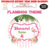 Flamingo Theme Personalized Round Backdrop - image 1 of 4 | Party Supplies India