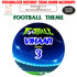Football Theme Personalized Round Backdrop - image 1 of 4 | Party Supplies India