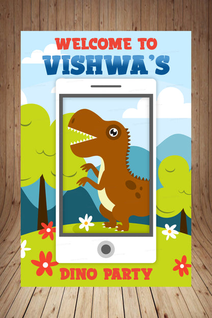PSI Dinosaur Theme Personalized Welcome Board