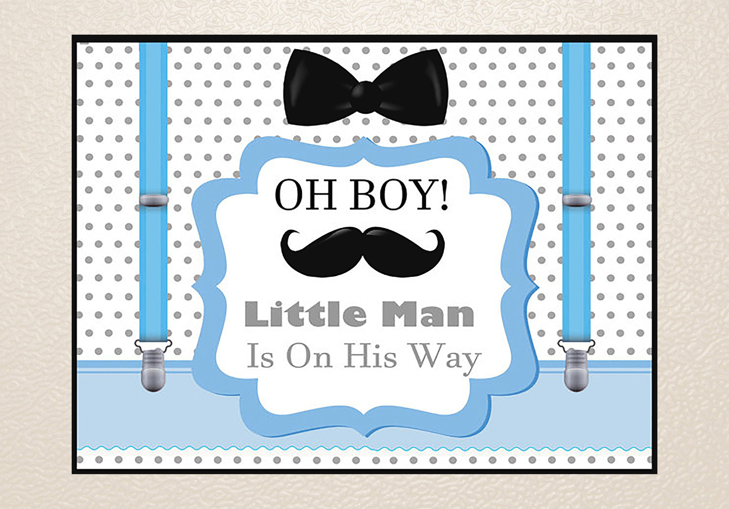 Little Man Theme Customized Backdrop