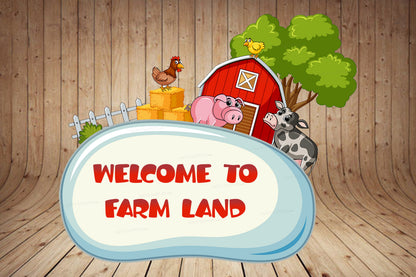 PSI Farm Theme Personalized Welcome Board