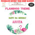 Flamingo Theme Round Backdrop - image 1 of 4 | Party Supplies India