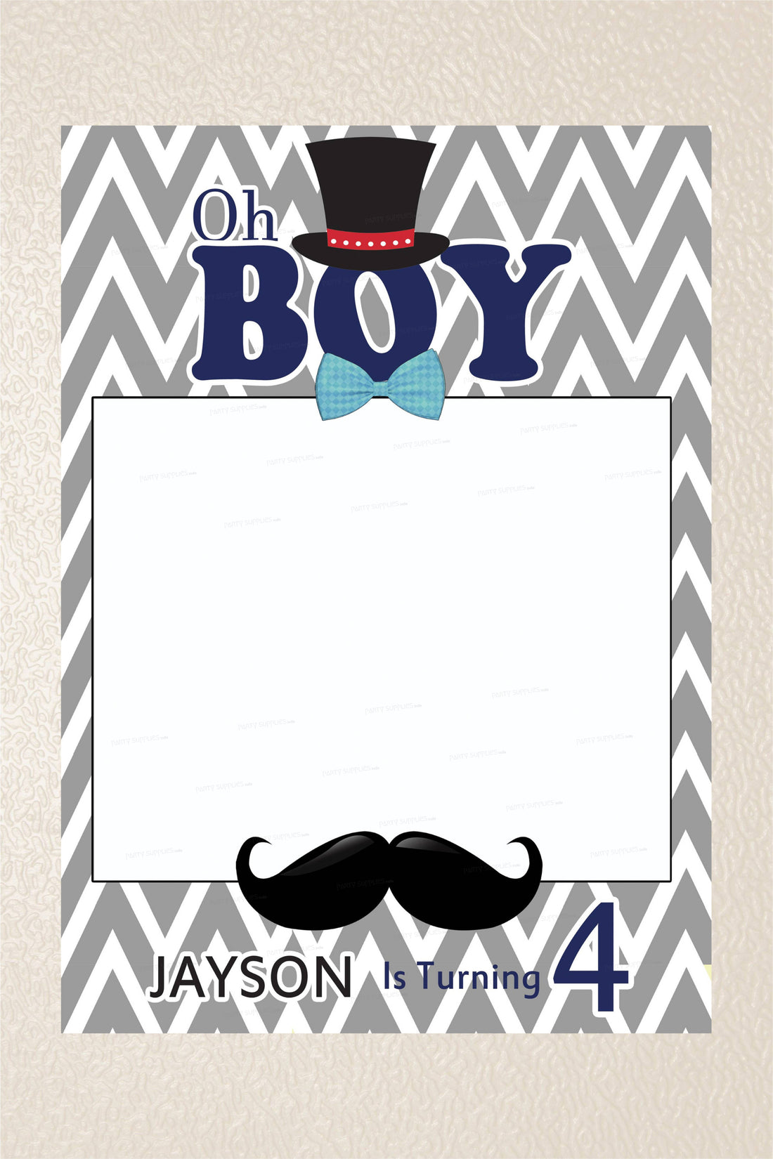 Little Man Theme Customized Photobooth