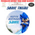Sonic the Hedgehog Theme Round Backdrop - image 1 of 4 | Party Supplies India