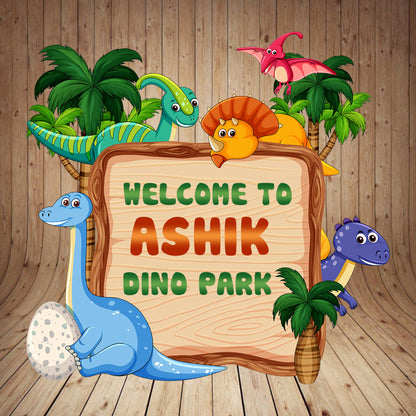 PSI Dinosaur Theme Customized Welcome Board