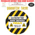 Quarantine Theme Customized Round Backdrop - image 1 of 4 | Party Supplies India