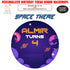 Space Theme Personalized Round Backdrop - image 1 of 4 | Party Supplies India