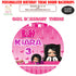Girl Boss Baby Theme Personalized Round Backdrop - image 1 of 4 | Party Supplies India