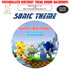 Sonic the Hedgehog Theme Standard Round Backdrop - image 1 of 4 | Party Supplies India