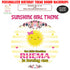 Sunshine Theme Girl Personalized Round Backdrop - image 1 of 5 | Party Supplies India