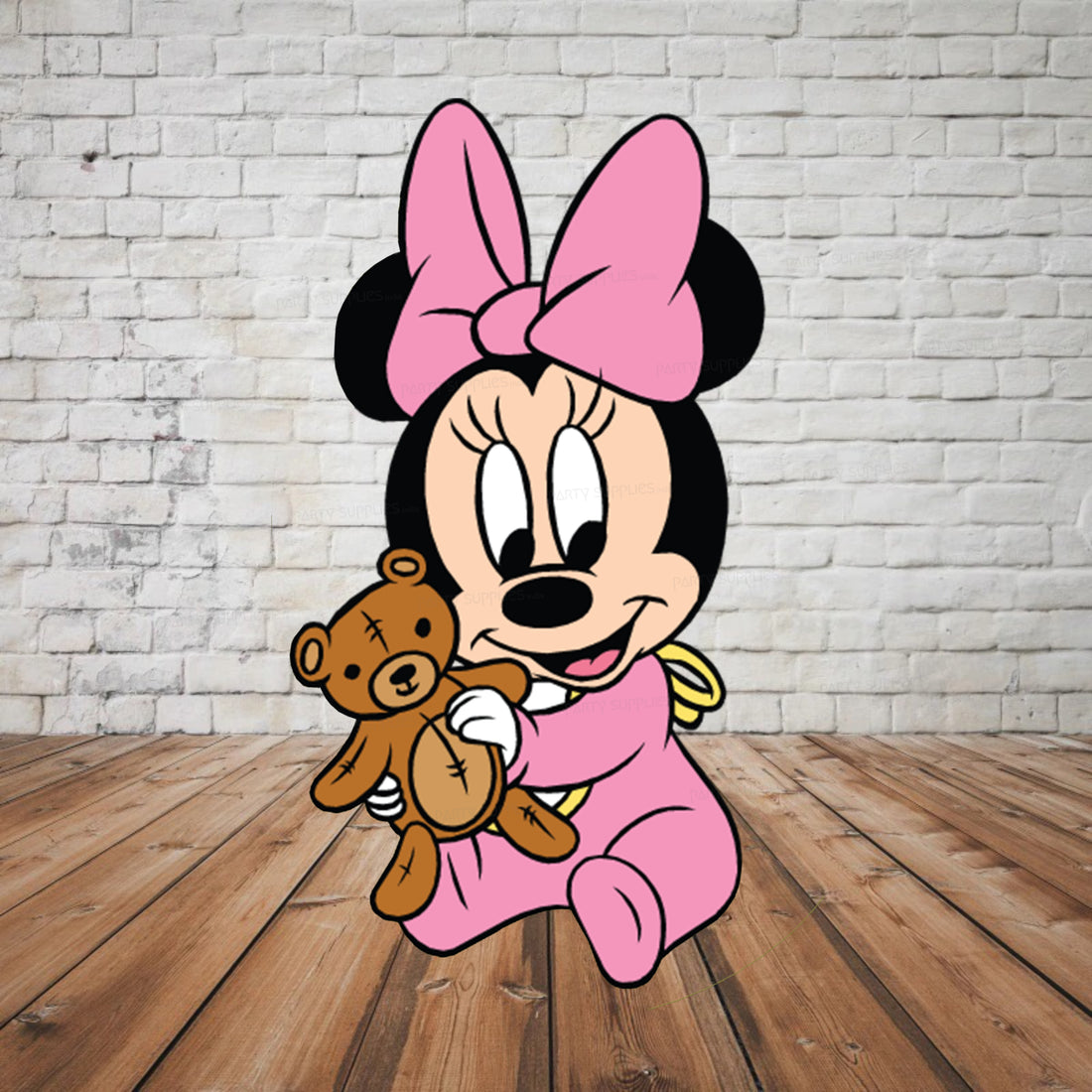 Minnie Mouse with doll Theme Cutout