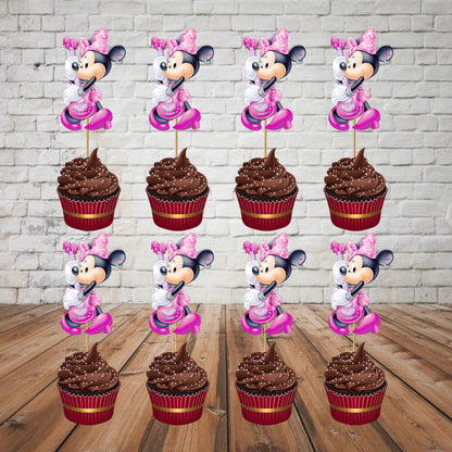 Minnie Mouse Theme Cupcake Topper