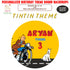 Tintin Theme Personalized Round Backdrop - image 1 of 4 | Party Supplies India