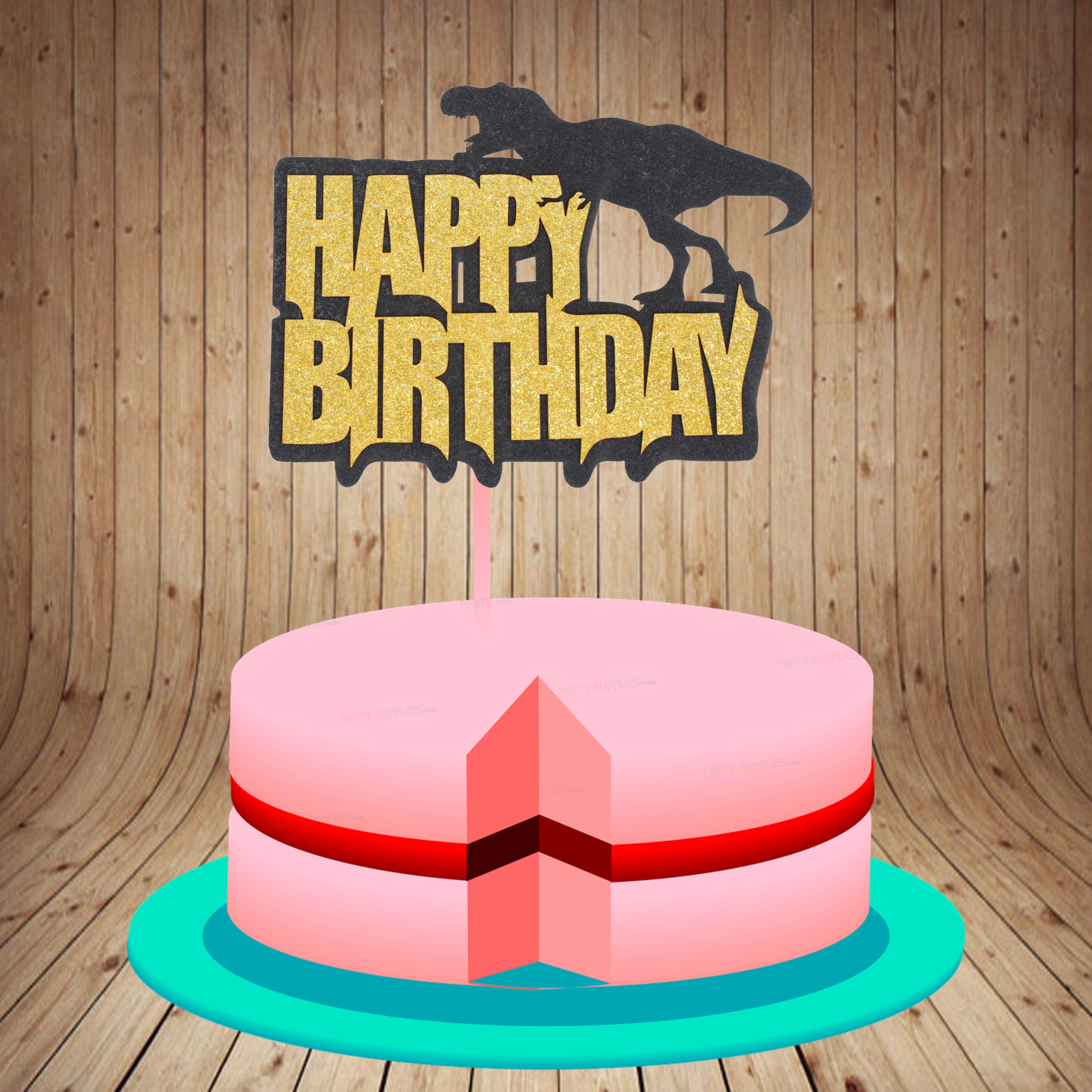 PSI Dinosaur Theme Cake Topper