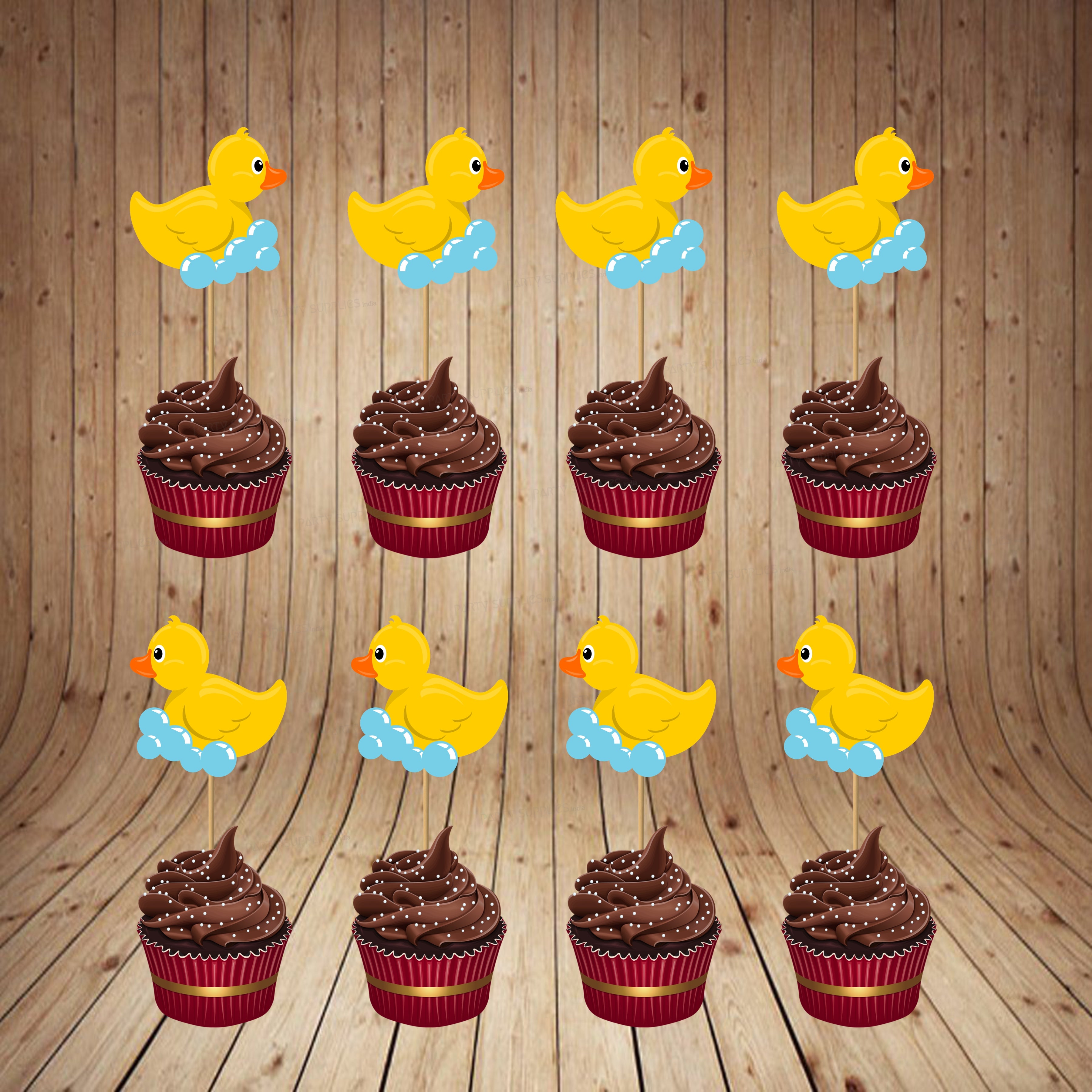 Duck Theme Boy Cupcake Topper