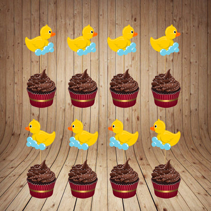 Duck Theme Boy Cupcake Topper