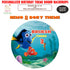Nemo and Dory Theme Premium Round Backdrop - image 1 of 4 | Party Supplies India