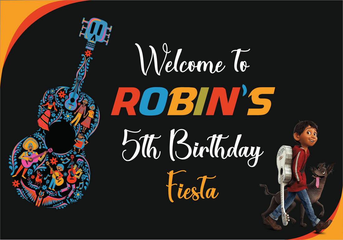 Coco Theme Personalized Welcome Board