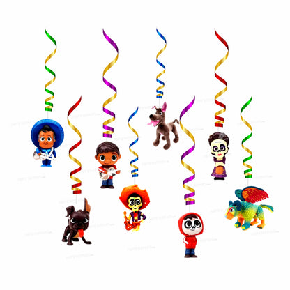 Coco Theme Personalized  Swirls