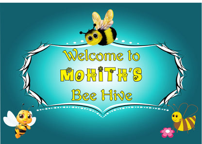Bumble Bee Personalized  Theme Welcome Board