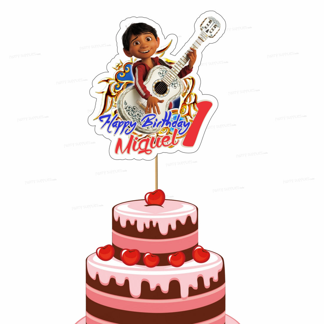 Coco Theme Personalized Cake Topper