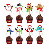 PSI Christmas Theme Cup Cake Topper - 02 - image 1 of 3 | Party Supplies India