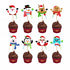 PSI Christmas Theme Cup Cake Topper - 02 - image 1 of 3 | Party Supplies India