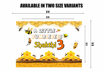 Bumble Bee Personalized Theme Backdrop